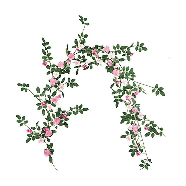 Artifical Flower Wedding Ceiling Decoration Simulation Artificial Flowers Indoor Simulation Plant Wall 1.8 Meters Wild Rose Rattan