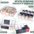 thumbnail image 3 of Clear Plastic Drawer Organizer with 16 Removable Compartments for Socks, Bras, Ties, Belts and More, 3 of 6