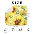thumbnail image 3 of Sunflower Print Dish Drying Pad for Kitchen Countertop Microfiber Rack Mat Absorbent Foldable Floral Drainer 16x18 Inch, 3 of 6