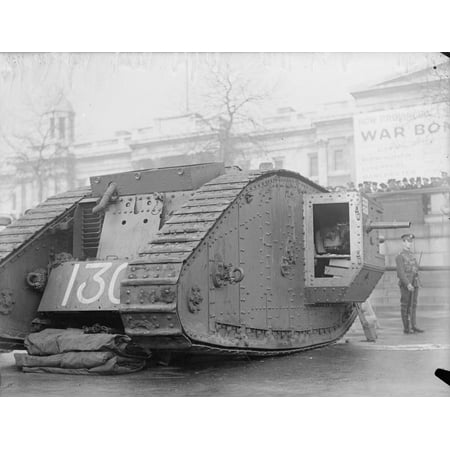 Trafalgar Collection (Framed Art For Your Wall Ministry of Information First World War Official Collection War bonds appeal. Tank in Trafalgar Squa 10x13)