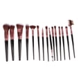 thumbnail image 3 of Juego de 15 brochas de maquillaje profesionales Nikou color Negro y dorado, 3 of 12