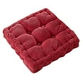 thumbnail image 2 of Corduroy Memory Foam Chair Pads/Cushions Rose Red, 2 of 8