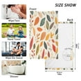 thumbnail image 6 of Yayeee 2 Pack Hand Towels for Bathroom 100% Cotton 16" x 28" Soft Absorbent Kitchen Towel, Colorful Leaves, 6 of 7