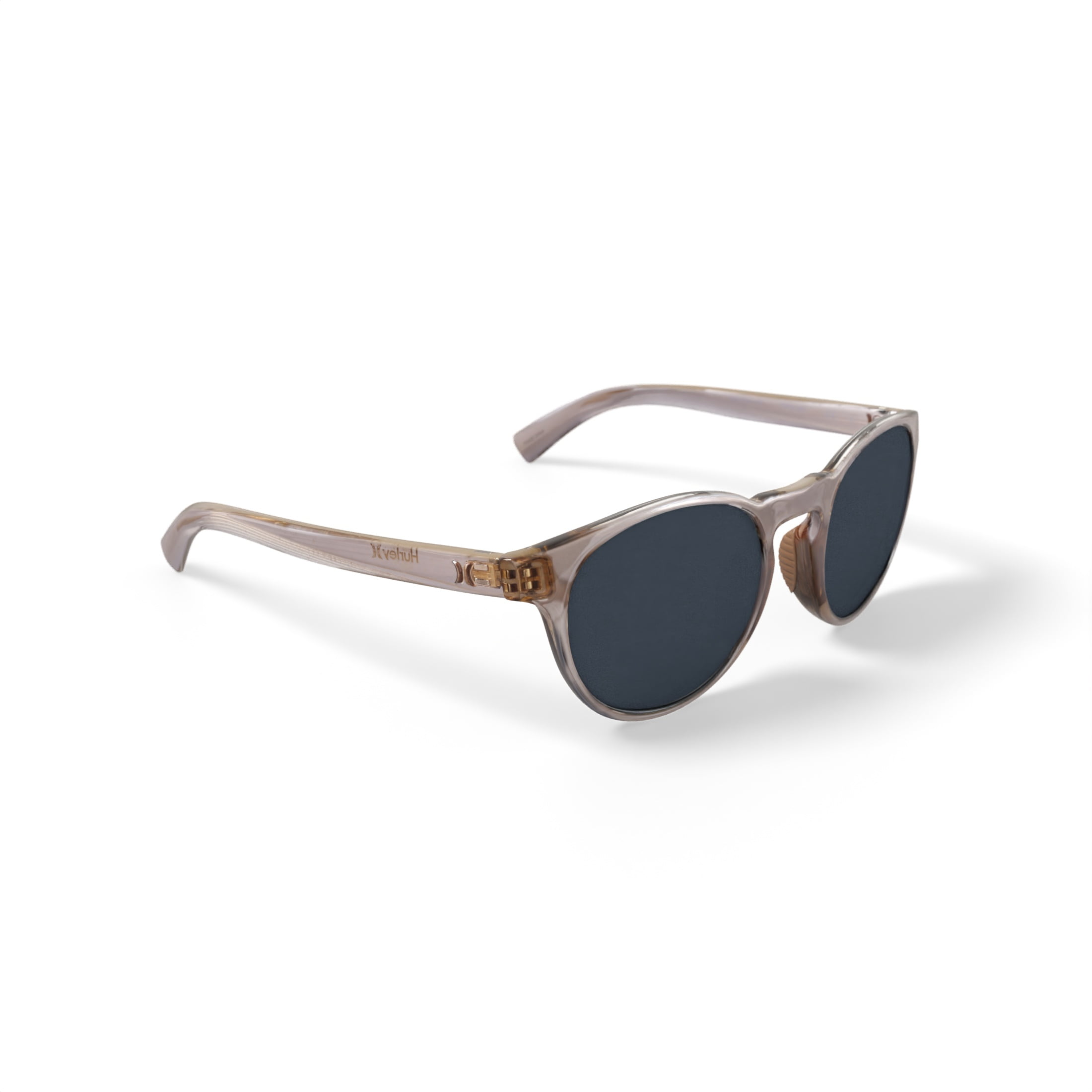 Hurley Men's Rx'able Sport Polarized Sunglasses, HSM3009PWM Crest, Nude/Crystal, 51-21-140, with Case