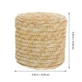 thumbnail image 3 of MERRYHAPY Round Lidded Storage Box Beige Wicker Organizer Container for Home Use, and Stylish Storage Solution, 3 of 5