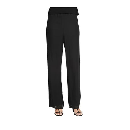 Alex Evenings Sleeveless - Chiffon Straight Leg Pants