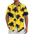 thumbnail image 2 of Wancir Mens Hawaiian Shirt Short Sleeve Button Down Shirt Tropical Summer Beach Shirt, 2 of 5