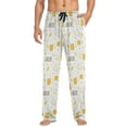 thumbnail image 4 of Beer Mugs Leaves Men's Pajama Pants with Pocket Lounge Pants Pajama Sleep Pant Pj Comfortable, 4 of 7