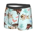 thumbnail image 2 of Naloa Cute Pug Dogs Print Mens Underwear - Boxers for Men, Classic Briefs for Men, 2 of 9