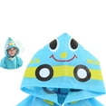 thumbnail image 3 of Raincoat, Boys and Girls Outdoor Rain Poncho Lightweight Waterpoof Kids Rain Jacket Blue, 3 of 4