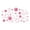 B, variant on Stickers Wall Decal Sticker Transparent Hollowed Out Children's Birthday Party Bath Room Murals Wallpaper Background Decoration