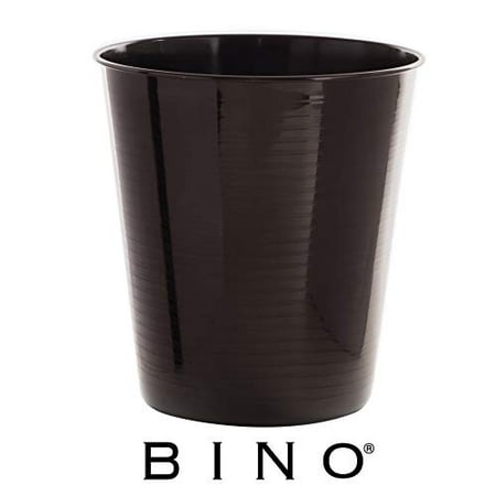 BINO Metal Waste Basket Bathroom Trash Can for Bedroom, Home Office, Dorm, College, Kitchen
