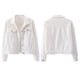 thumbnail image 3 of Chaqueta Vaquera Extragrande para Mujer con Perlas Bordadas y Abalorios L, 3 of 6