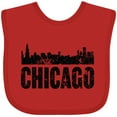 thumbnail image 3 of Inktastic Chicago Skyline Grunge Boys or Girls Baby Bib, 3 of 4