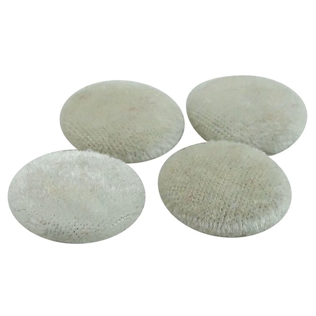 12 Pieces Solid 2 Holes Sewing Velvet Fabric Cloth Covered Scrapbooking Craft Buttons