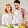 thumbnail image 3 of Pioneer Flower Floral Print Pattern Apron for Women and Men, Cotton Linen Waterproof with Pockets, Adjustable, 33x27 Inch for Kitchen, Gardening, BBQ, Salon, 3 of 6