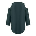 thumbnail image 4 of ZJXFGS Flowy Tops for Women Work Blouses Blouses for Women Casual Women Blouses Dressy Casual Tops for Women Trendy Womens Blouses Womens Work Tops Green L, 4 of 6