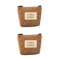 thumbnail image 4 of maskred Wallets Cartoon Floral Zipper Cases Small Money Purses Key Embroidery Fashionable Bags Gift Girl Brown None 2Set, 4 of 6