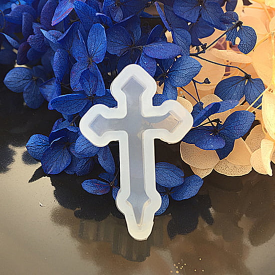 LC_ Silicone Cross Mold for DIY Jewelry Ornament Mould Handmade Craft Tool Exq 