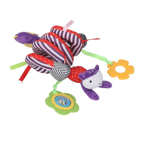 Juguete para cochecito, juguetes de peluche en espiral para bebé, juguetes de peluche en espiral para bebé, actividad en espiral, juguetes colgantes de felpa para lograr más