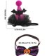 thumbnail image 3 of Ropa De Poliéster Para Mascotas Disfraz de sombrero de bruja para mascotas, ajustable, para gatos y perros, para fiesta de Halloween, con collar JASKFLY, 3 of 6