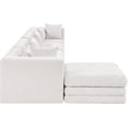thumbnail image 4 of Meridian Furniture Stellar 152" Cream Chenille Fabric 5Pc. Modular Sectional, 4 of 11