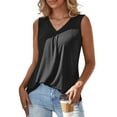 thumbnail image 2 of a.Jesdani Summer Womens Plus Size Tank Tops V Neck Casual Flowy Sleeveless Shirts Blouse m-4x, 2 of 6