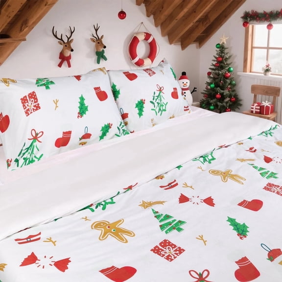Hitime Luxury Twin Duvet Cover, Soft & Breathable Microfiber 2 Pieces Twin Bedding Sets, Pattern Twin Comfy Duvet Cover, with Zipper Closure, Includes 1 x Pillowcase, 1 x Duvet Cover