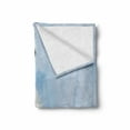 thumbnail image 2 of Zoo Soft Flannel Fleece Throw Blanket, Portrait of Large White Polar Bear on Ice Claws Antarctica North Outdoors, Cozy Plush for Indoor and Outdoor Use, 70" x 90", Pale Blue Cream White, by Ambesonne, 2 of 6