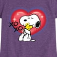 thumbnail image 3 of Peanuts - Snoopy Woodstock Graffiti Heart - Toddler & Youth Girls Short Sleeve Graphic T-Shirt, 3 of 6