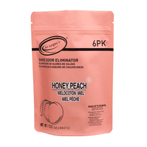 Air Jungles Shoe Odor Eliminator Balls, Honey Peach, Freshener for Sneakers, Basketball & Gym Shoes, Foot Odor Remover for Shoes, Locker, Drawer & Gym Bags, 6 Count Per Pack, Long-Lasting Freshness