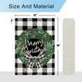 thumbnail image 6 of Merry Christmas Garden Flag Christmas Wreath Garden Flag 12.5x18 Double Sided Buffalo Check Plaid Rustic Farmhouse Yard Flag Christmas Winter Outdoor Decor A, 6 of 6