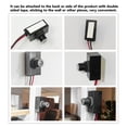 thumbnail image 4 of Sensor De Luz De Fotocélula, Fácil Instalación Elegante Interruptor De Control De Luz Fotoeléctrico Multifuncional Resistente A La Intemperie IP65 Fácil De Usar Para Entrada, 4 of 7