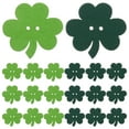 thumbnail image 1 of 50 botones del Día de San Patricio, botones de trébol, insignias de madera para festivales irlandeses, decoraciones para fiestas, manualidades, accesorios de costura DIY., 1 of 7
