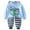 A87-Light Blue, variant on Hessimy Toddler Boys Girls Spring Summer Soft Fabric 2Pcs Snug Fit Long Sleeve Sleepwear Pajamas Tops Pants, Soft Fabric Snug Fit(Yellow,18-24 Months)