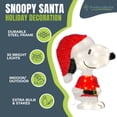thumbnail image 2 of Open Box 18 Inch Pre-Lit LED Snoopy Santa Indoor/Outdoor Holiday Decoration, 2 of 9