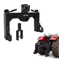 thumbnail image 1 of 3 Point Quick Hitch for Category 1 Tractors, 3000 lbs Capacity with 2 inch Receiver, 5 Level Adjustable Bolt Adapter, Heavy Duty Tractor Attachment Tool Set, Red, 1 of 8
