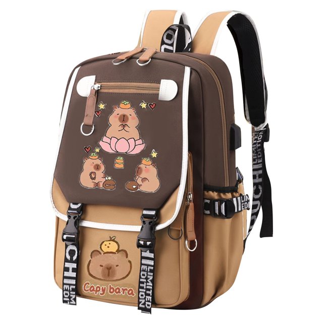 Clearance Kawaii Backpack School Capybara Cute Bag Preppy Bag Aesthetics School Backpack Cute Backpack School Backpack School Backpack