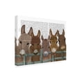 thumbnail image 2 of Fab Funky 'Donkey Herd at Fence Book Print' Canvas Art, 2 of 3