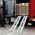 thumbnail image 2 of YIYIBYUS 2PCS Aluminum Trailer Ramps with Top Hook Attaching End, Heavy-Duty Truck Car Auto Trailer Ramps 6800 Lbs Capacity, Universal Loading Ramp for Truck Auto,Tractor, Motorcycle, 2 of 19