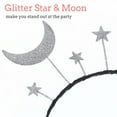 thumbnail image 4 of UJNDER Carnival Moon Glitter Headband Alloy Hair Accessory for Party and Festival Hair Accessories Silver, 4 of 9