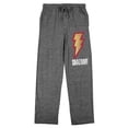 thumbnail image 7 of Shazam 2 Fury Of The Gods Shazam Logo Men's Heather Gray Sleep Pajama Pants-XL, 7 of 7