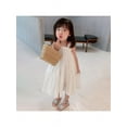 thumbnail image 3 of Girls Sleeveless Hanky Hem Dress Dress Princess Beach Party Sunmmer Pure Skirt,1-7T, 3 of 5