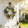 thumbnail image 6 of Nkmbld Easter Egg Wreath with Colorful Eggs, Spring Artificial Wreath Farmhouse Decor Colorful Egg Wreath for Wall Window Porches Indoor Hanging Decorations, 6 of 8