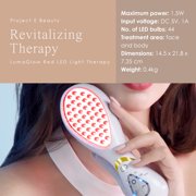 Project E Beauty LumaGlow Red Light Therapy For Face | FDA Cleared Red Light Therapy Wand | Skin Rejuvenation | Collagen Boosting Anti-Aging Facial