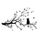 thumbnail image 1 of Tree Branch Leaves With Cat Wall Decals Stickers Removable Vinyl Bird Decal Sticker Home Decor Room, 1 of 3