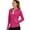Hot Pink1, variant on Hooded Athletic Jacket for Women Full Zip Long Sleeve Yoga Top Trendy Workout Running Sports Coat