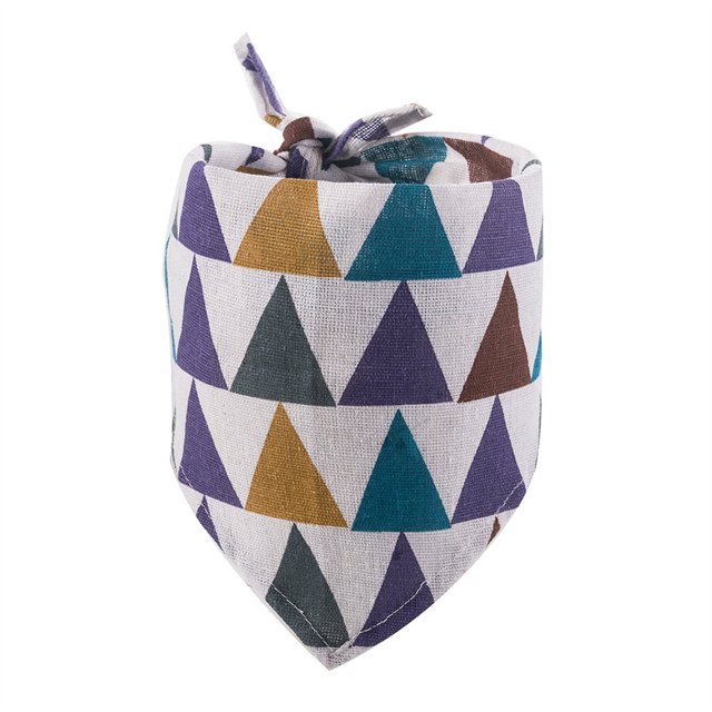 Greeniant Bufanda de baba para 4 estaciones, plegable, de algodón suave, elegante, reutilizable, ajustable, toalla Triangular para mascotas, para cuello Ropa para mascotas colorido tipo 2 Greeniant PT003844-06