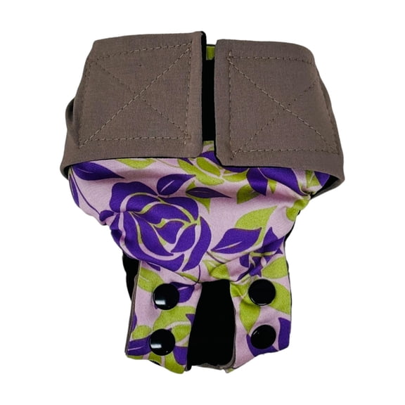 Barkertime Lavender Leaf Symphony Cat Diaper Snappy