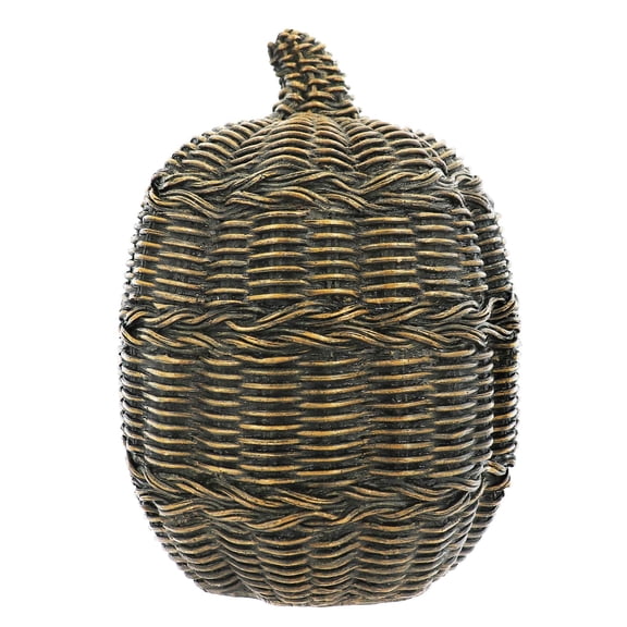 Faux Rattan Pumpkin Tabletop Dcor by Ashland